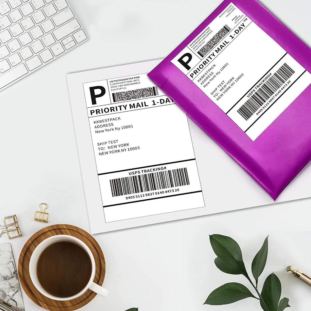 Zelfklevende verzendlabels