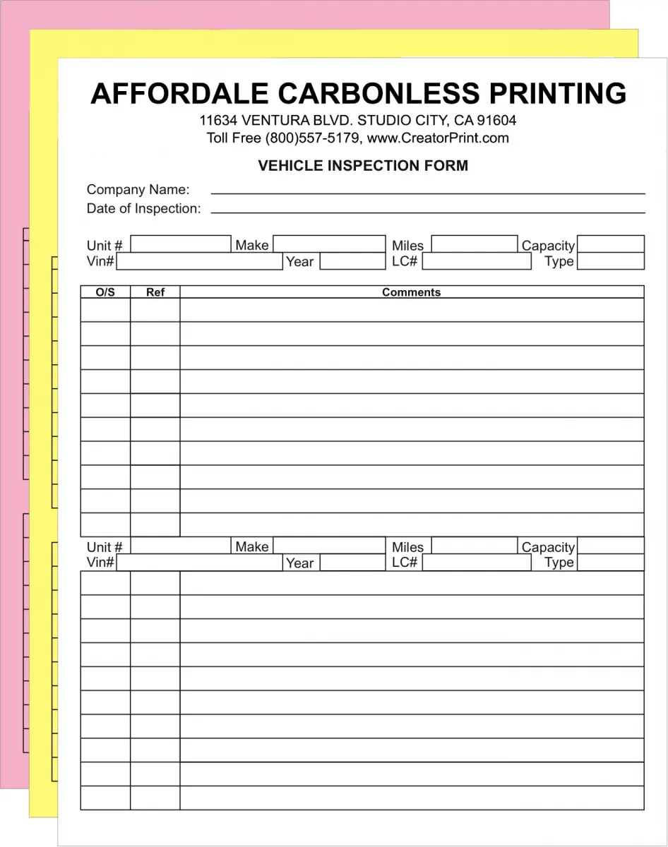 op maat gedrukt NCR-papier