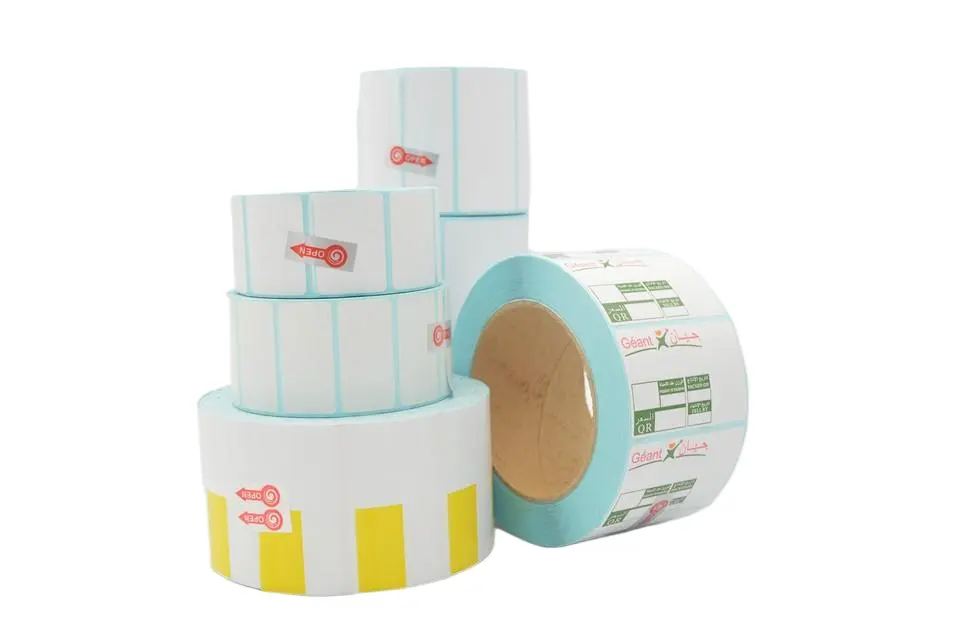 Fabrieksmatig gedrukt thermisch label