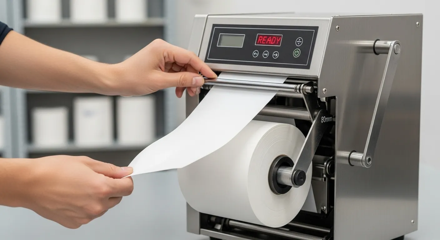 Thermische papierrolverdeler