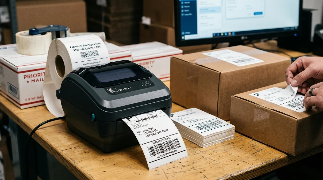 verzendlabels voor e-commerce verpakkingen